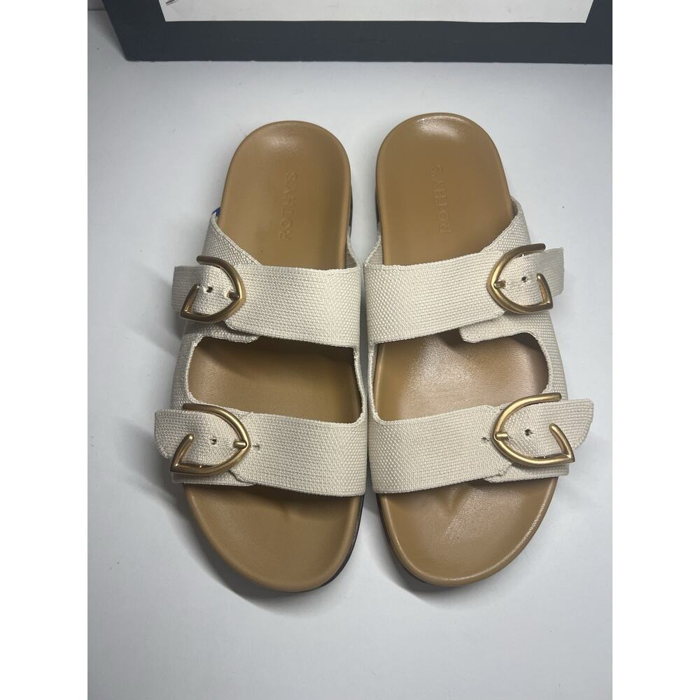 Rothy’s The Buckle Slide In Sea Salt W8.5 - Picture 9 of 15